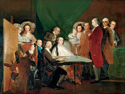 La familia del infante don Luis de Borbón Francisco de Goya